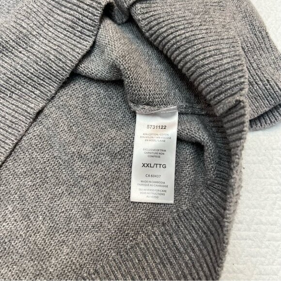 𝅺stormpack Sunice Cotton Blend Fair Isle Grey Sweater Size XXL - Picture 8 of 10